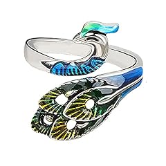Vintage enameled peacock for sale  Delivered anywhere in USA 