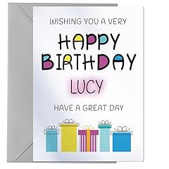 Happy birthday lucy for sale  Delivered anywhere in UK