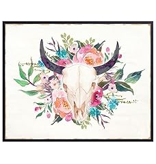 Boho cow skull for sale  Delivered anywhere in USA 