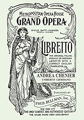 Andrea chenier libretto usato  Spedito ovunque in Italia 