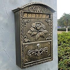 Cast Aluminum Wall Mount Mailbox with Lock Door and for sale  Delivered anywhere in Canada