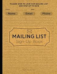 Mailing list sign for sale  Delivered anywhere in USA 