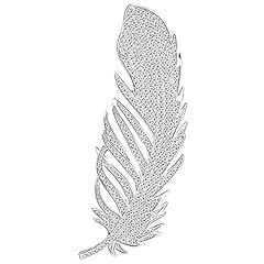 Ocdslygb rhinestone feather for sale  Delivered anywhere in UK