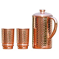 Copper pitcher set for sale  Delivered anywhere in Ireland