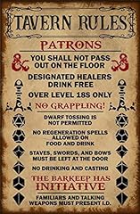 Retro tavern rules for sale  Delivered anywhere in USA 