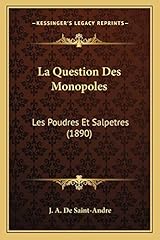 Monopoles poudres salpetres d'occasion  Livré partout en France