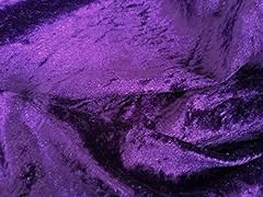 Purple crushed velvet for sale  Delivered anywhere in UK