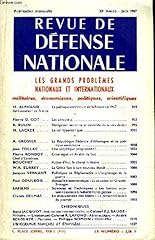 Revue défense nationale d'occasion  Livré partout en France