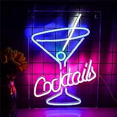 Cocktails neon light for sale  Delivered anywhere in Ireland
