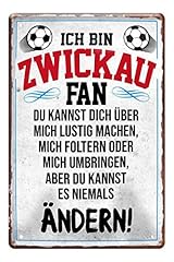 Blechschild zwickau fan gebraucht kaufen  Wird an jeden Ort in Deutschland