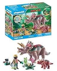 Playmobil dinos triceratops d'occasion  Livré partout en Belgiqu