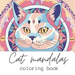 Cat mandalas coloring for sale  Delivered anywhere in UK