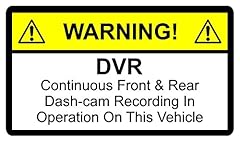 Warning sticker dvr for sale  Delivered anywhere in UK