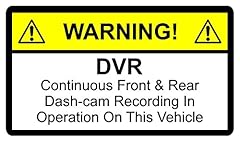 Warning sticker dvr for sale  Delivered anywhere in UK