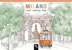 Milano. card coloring usato  Spedito ovunque in Italia 