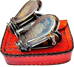 Brass binocular leather for sale  Delivered anywhere in UK
