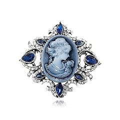 Blue vintage brooches for sale  Delivered anywhere in UK