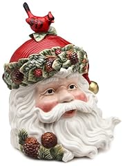 Cosmos Evergreen Holiday Santa Cookie Jar for sale  Delivered anywhere in USA 