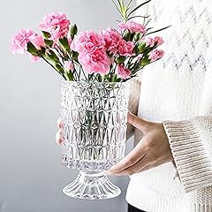 Glass vase embossed for sale  Delivered anywhere in USA 
