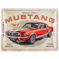 Nostalgic-Art 23298 Ford Mustang – GT 1967 Red – Idée d'occasion  Livré partout en Belgiqu
