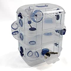 Easipet Large Hamster Cage in Clear plastic with 2, used for sale  Delivered anywhere in UK