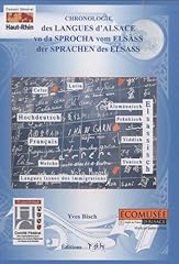 Chronologie langues alsace d'occasion  Livré partout en France