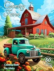 Country farm coloring for sale  Delivered anywhere in USA 