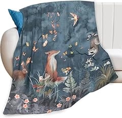 Fox print blanket for sale  Delivered anywhere in USA 