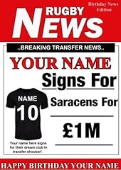 Personalised saracens rugby for sale  Delivered anywhere in UK