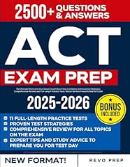 Act exam prep for sale  Delivered anywhere in USA 