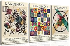 3pcs framed kandinsky for sale  Delivered anywhere in USA 