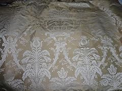 Damask fabric silk for sale  Delivered anywhere in UK