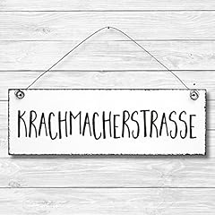 Krachmacherstrasse dekoschild  gebraucht kaufen  Wird an jeden Ort in Deutschland