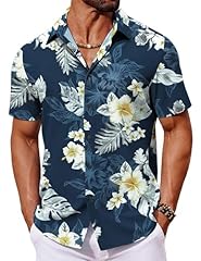 Coofandy men hawaiian for sale  Delivered anywhere in USA 