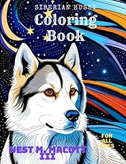 Siberian husky coloring for sale  Delivered anywhere in Ireland