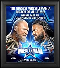 Wrestlemania framed event for sale  Delivered anywhere in USA 