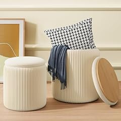 Beige ottoman storage for sale  Delivered anywhere in USA 