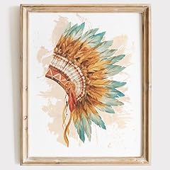 Headdress art print for sale  Delivered anywhere in USA 