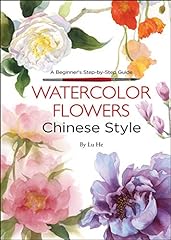 Watercolor flowers chinese for sale  Delivered anywhere in USA 