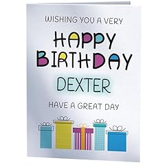 Happy birthday dexter for sale  Delivered anywhere in UK