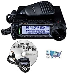 Radio and Accessory Bundle - 3 Items - Includes Yaesu FT-891 HF/6M All Mode 100W Mobile Transceiver, RT Systems Programming Software/Cable Kit and Ham Guides TM Quick Reference Card for sale  Delivered anywhere in USA 