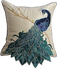 Lently embroidered peacock for sale  Delivered anywhere in USA 