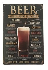 Tin sign beer for sale  Delivered anywhere in UK