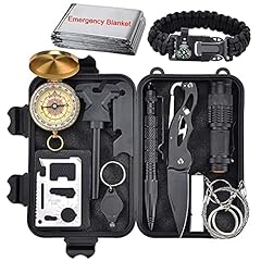 XUANLAN Emergency Survival Kit 13 in 1, Outdoor Survival for sale  Delivered anywhere in USA 