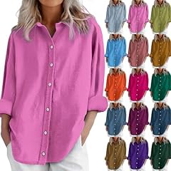 Women linen tops for sale  Delivered anywhere in USA 