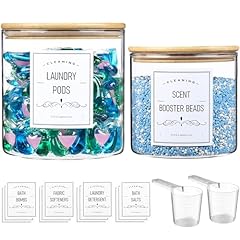 Glass jars laundry for sale  Delivered anywhere in USA 
