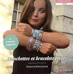 Manchettes bracelets perlés d'occasion  Livré partout en Belgiqu