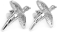 Pheasant cufflinks pewter for sale  Delivered anywhere in UK