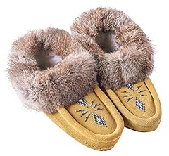 Suede fur moccasins for sale  Delivered anywhere in USA 