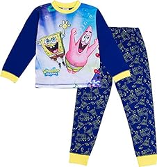 Usado, SPONGEBOB SQUAREPANTS Pijama oficial de Bob Esponja para niños de 3 a 12 años, azul, 7-8 Años segunda mano  Se entrega en toda España 